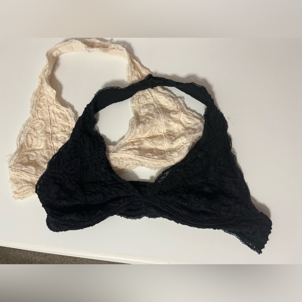 Tilly’s Black & White Bralette Size Large